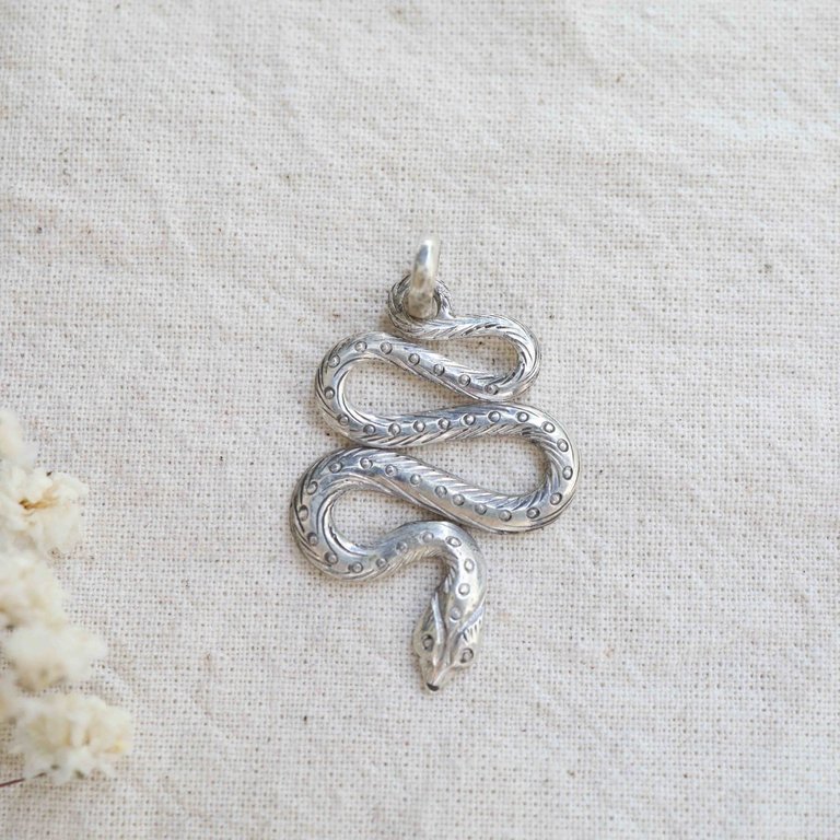 Pendentif Argent - Serpent