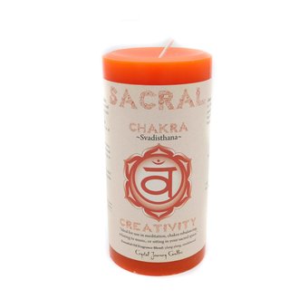 Chakra Candle - Sacral Chakra Candle - Sacral