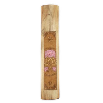 Porte-encens bois - Namaste Quartz rose Porte-encens bois - Namaste Quartz rose