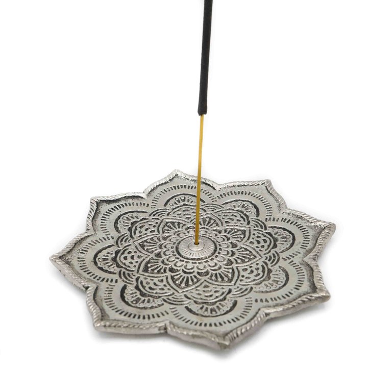Metal incense holder - Lotus