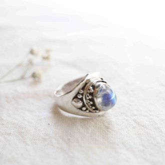 Bague Pierre de lune - Aster