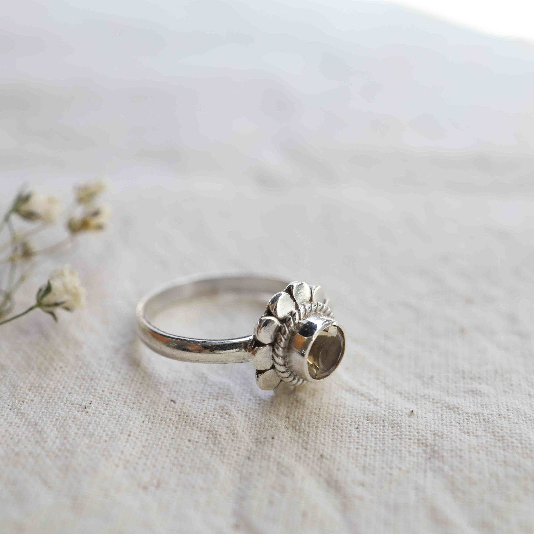 Citrine Ring - Marguerite