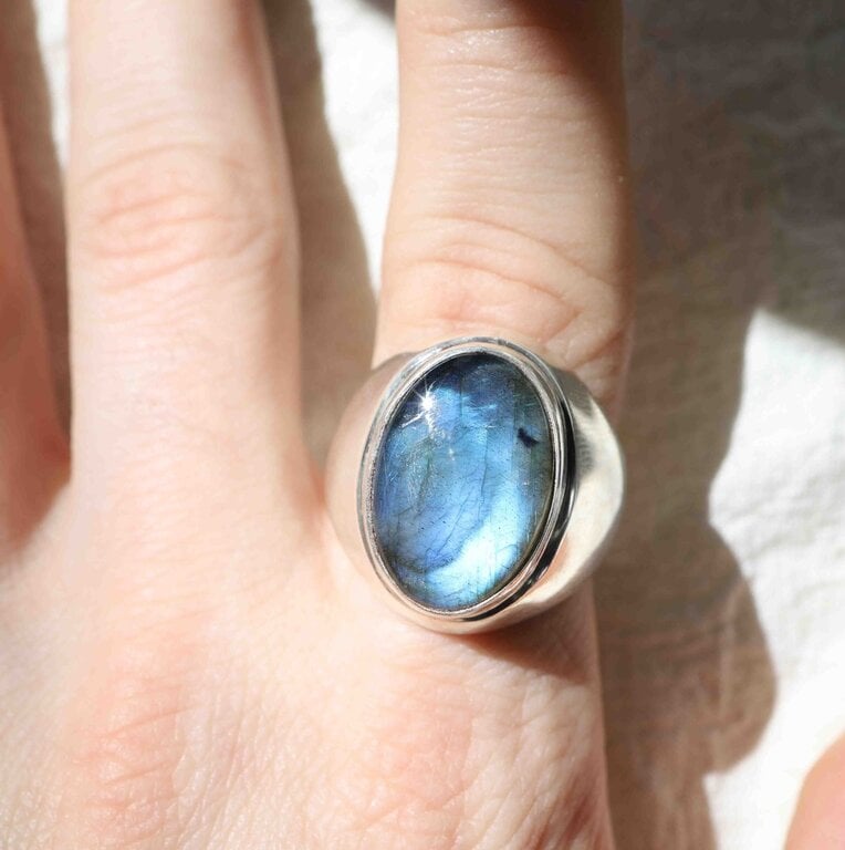 Bague Labradorite - Myrtille