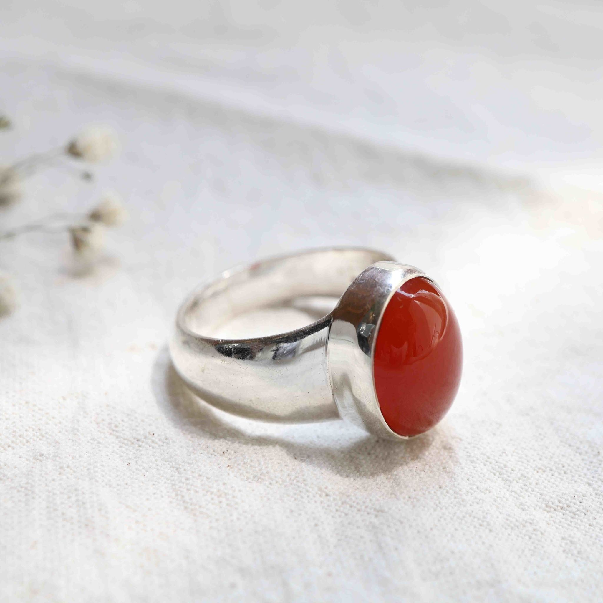 Carnelian Ring - Simple