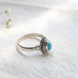 Bague Turquoise - Pensée Bague Turquoise - Pensée