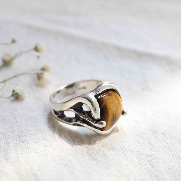 Tiger Eye Ring - Courage