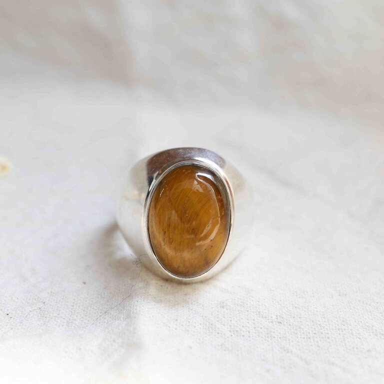 Tiger Eye Ring - Myrtille