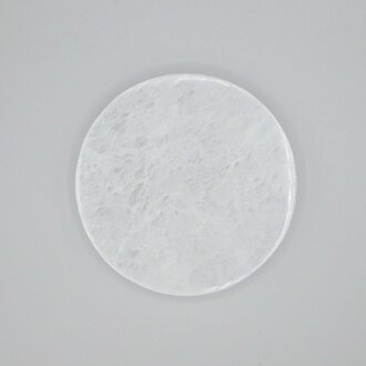 Sélénite - Plaque ronde 12 cm Sélénite - Plaque ronde 12 cm