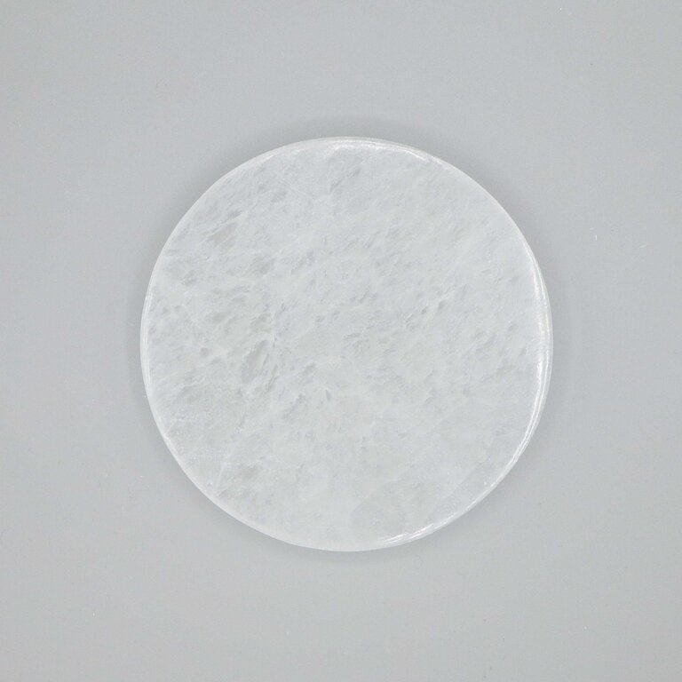 Sélénite - Plaque ronde 12 cm