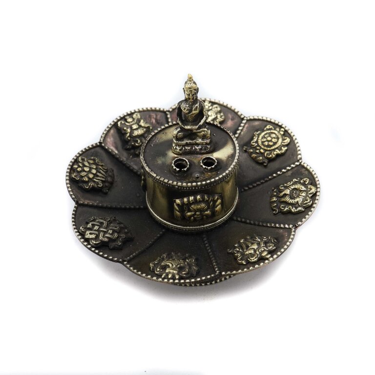 Copper incense holder - Lotus