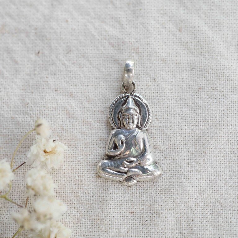 Silver pendant - Bouddha