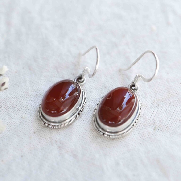 Carnelian Earrings - Classique