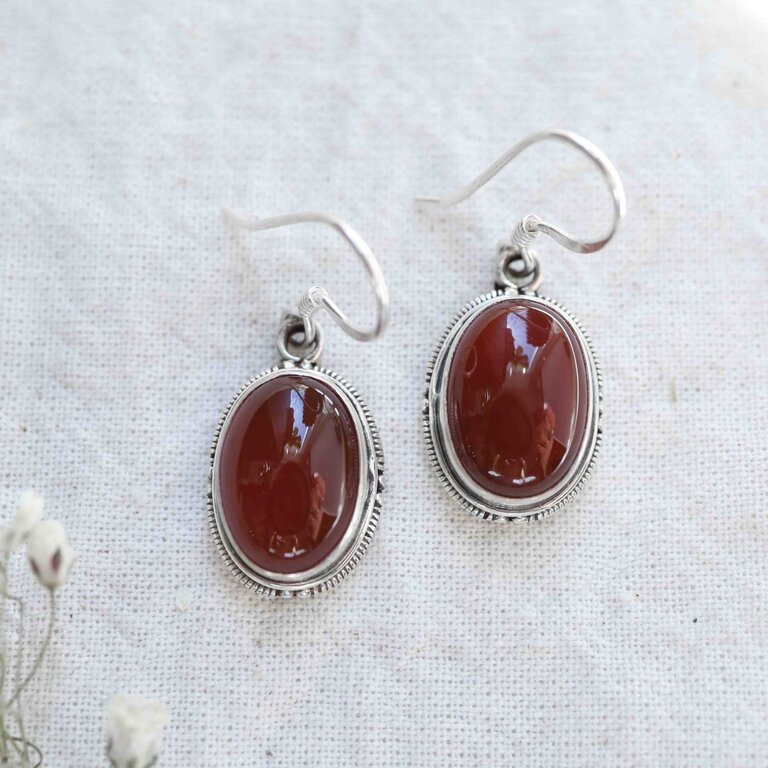 Carnelian Earrings - Classique