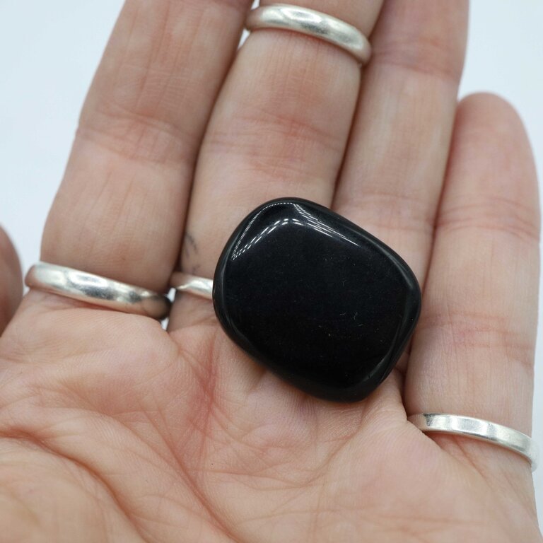 Black Obsidian - Small Palmstone