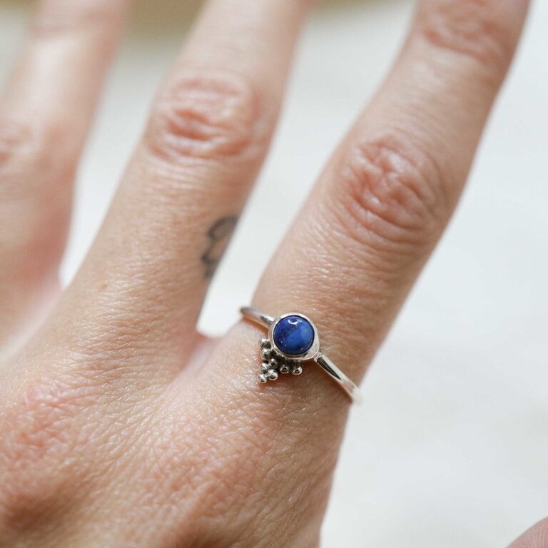Lapis Lazuli Ring - Daisy