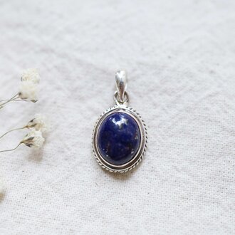 Pendentif Lapis Lazuli - Hortensia Pendentif Lapis Lazuli - Hortensia