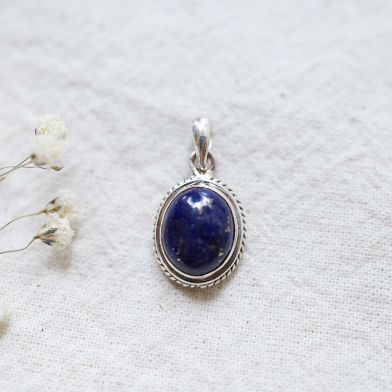 Pendentif Lapis Lazuli - Hortensia