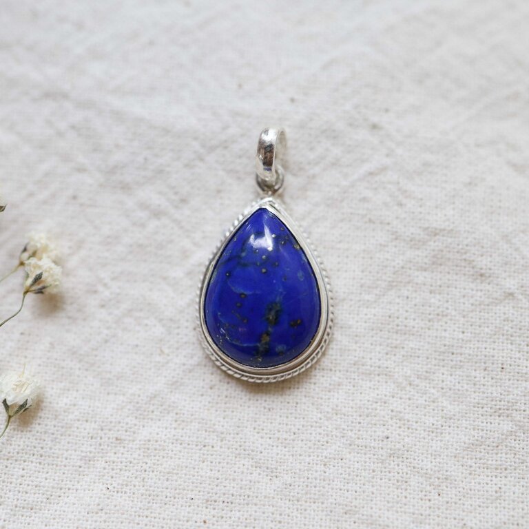 Lapis lazuli Pendant - Goutte
