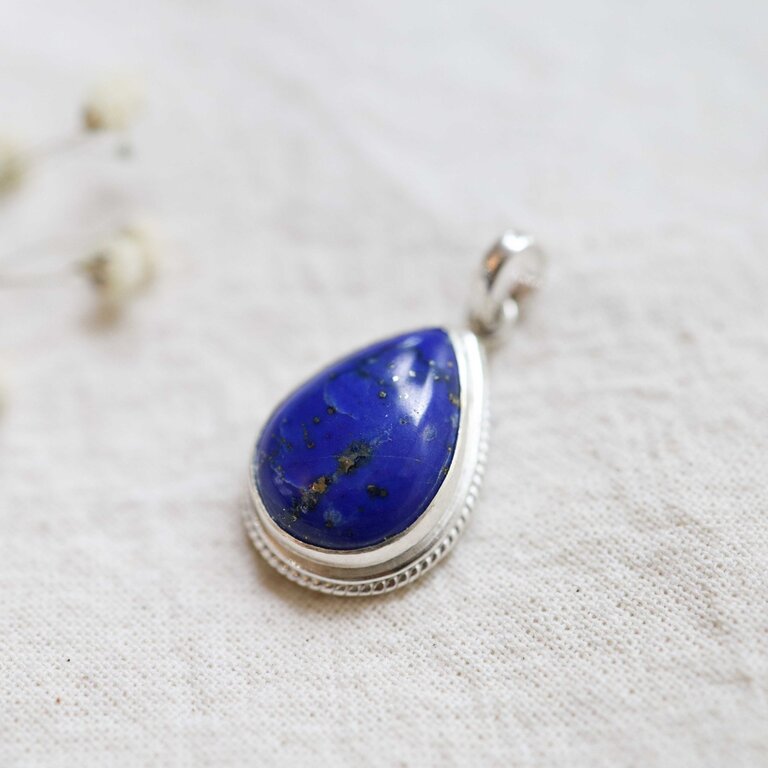 Lapis lazuli Pendant - Goutte