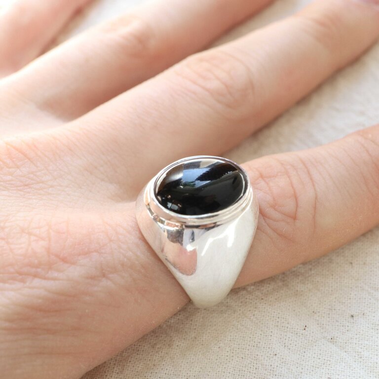 Bague Onyx - Myrtille