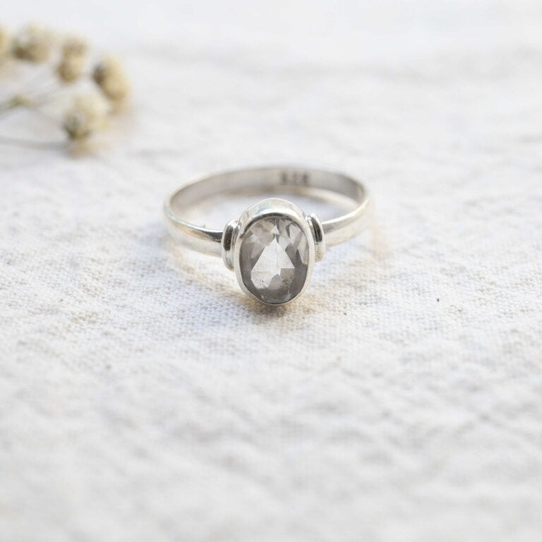 Clear Quartz Ring - Myosotis