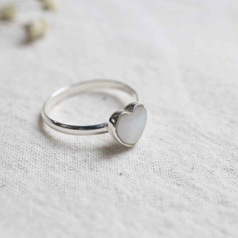 Nacre ring - Coeur