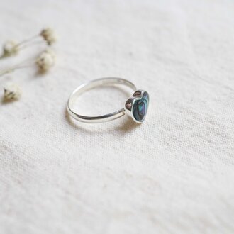 Bague Abalone - Coeur