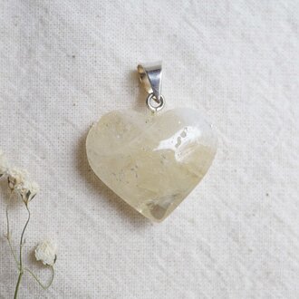 Citrine Pendant - Coeur Citrine Pendant - Coeur