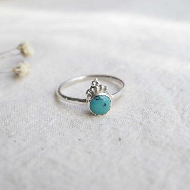 Turquoise Ring - Daisy