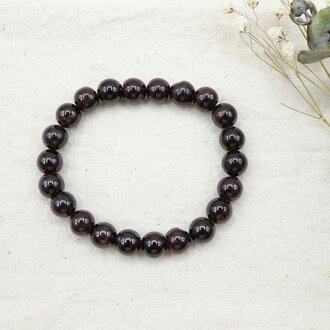 Garnet Bracelet - Beads Garnet Bracelet - Beads