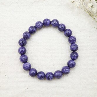 Charoite Bracelet - Beads 8 mm Charoite Bracelet - Beads 8 mm