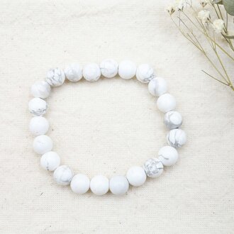 Bracelet Howlite - Billes Bracelet Howlite - Billes