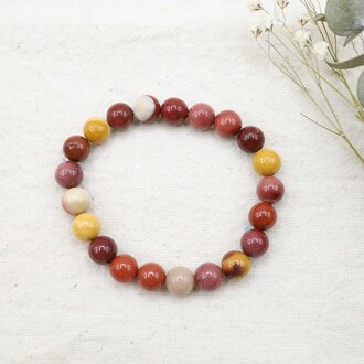 Bracelet Jaspe Mokaïte - Billes 8-8.5mm