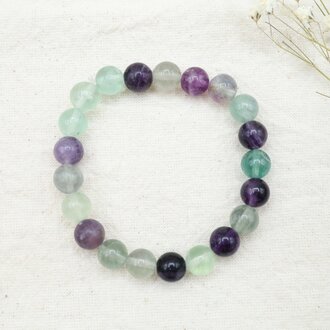 Bracelet Fluorite - Billes Bracelet Fluorite - Billes