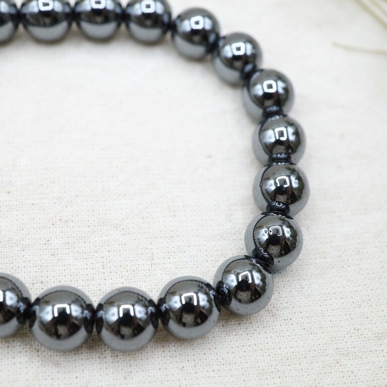 Hematite Bracelet - Beads 8mm