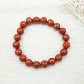 Bracelet Jaspe rouge - Billes Bracelet Jaspe rouge - Billes