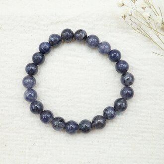 Bracelet Iolite - Billes 8mm Bracelet Iolite - Billes 8mm