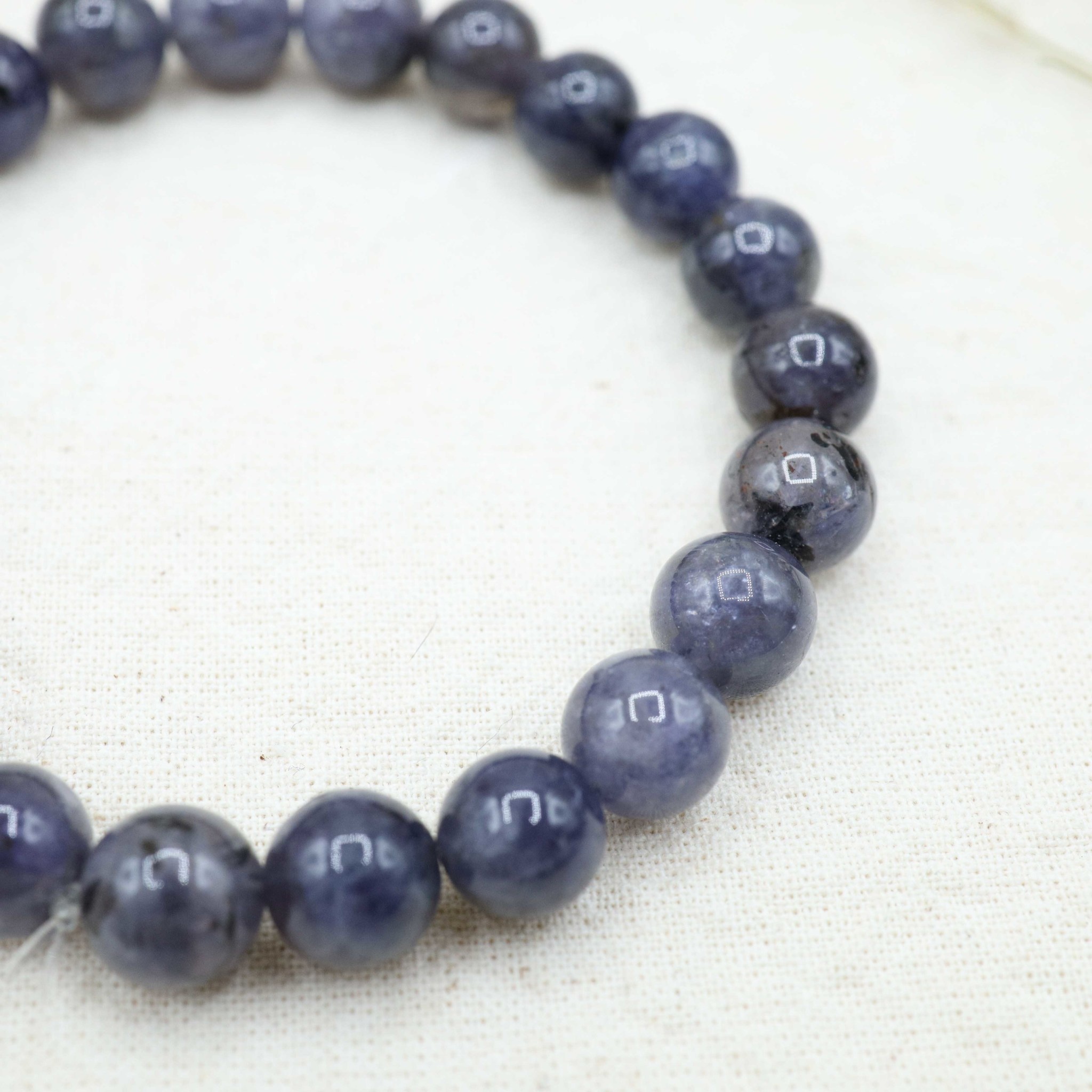 Iolite Bracelet - Beads 8mm