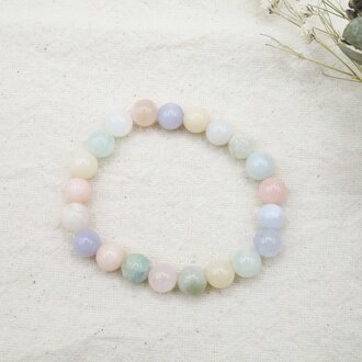 Bracelet Béryls mix - Billes 8-8.5mm Bracelet Béryls mix - Billes 8-8.5mm