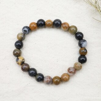 Bracelet Bois Pétrifié 8mm