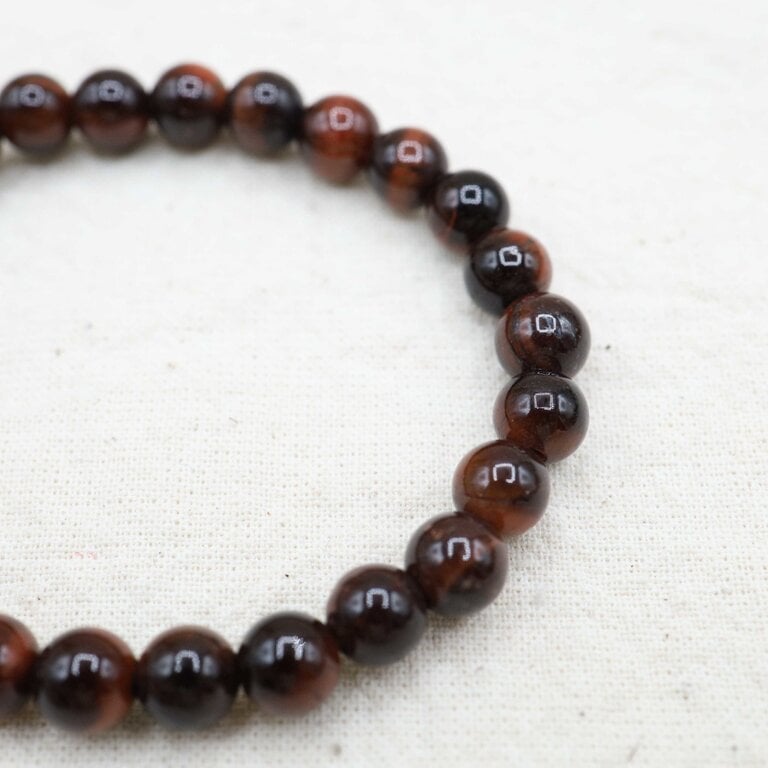 Red Tiger Eye Bracelet - Beads