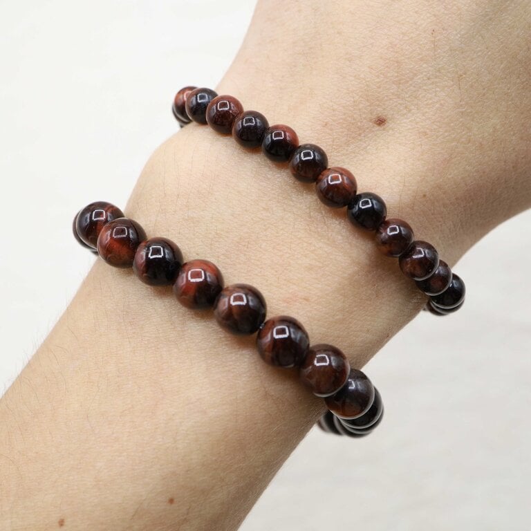 Red Tiger Eye Bracelet - Beads