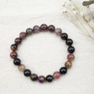 Bracelet Tourmaline mixte - Billes