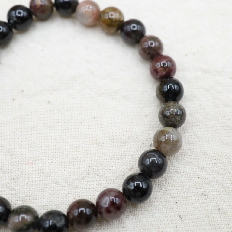 Bracelet Tourmaline mixte - Billes