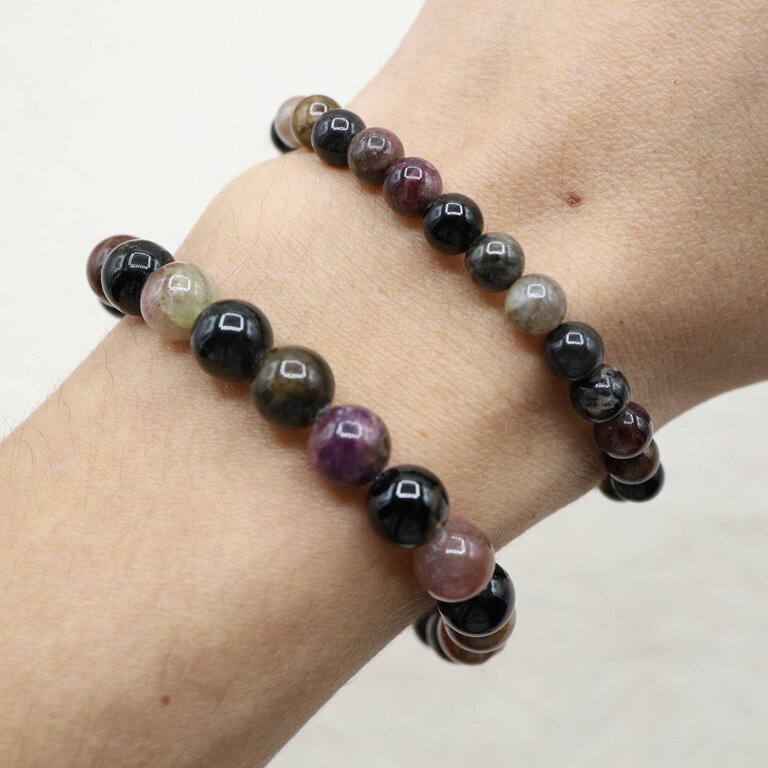 Bracelet Tourmaline mixte - Billes