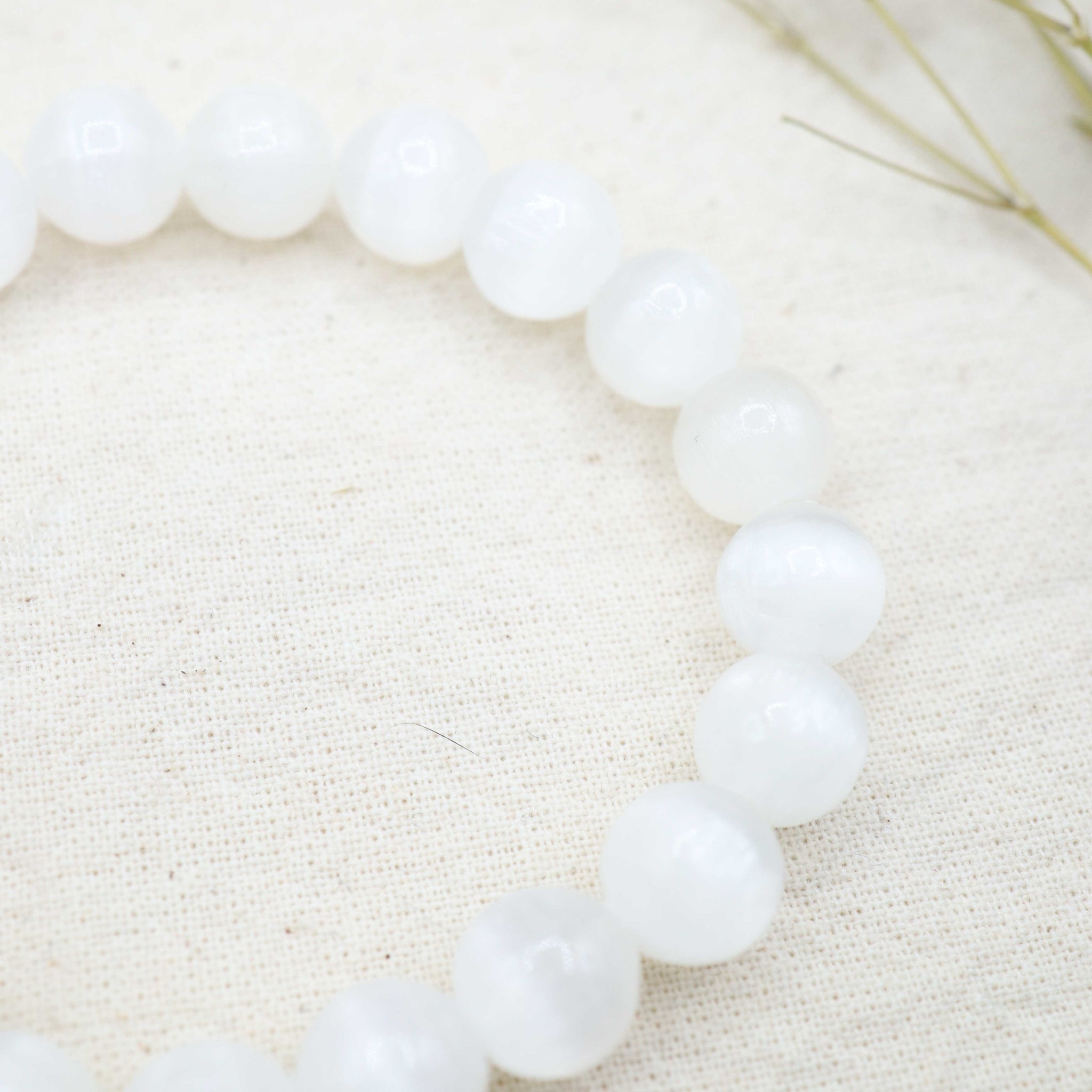 Selenite Bracelet - Beads 8mm