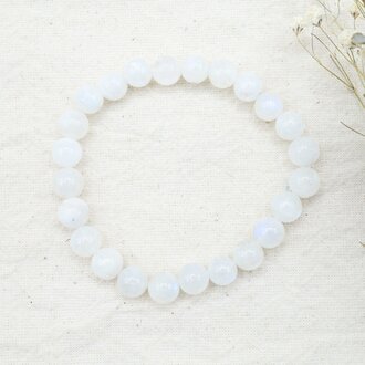 Rainbow Moonstone Bracelet - Beads Rainbow Moonstone Bracelet - Beads