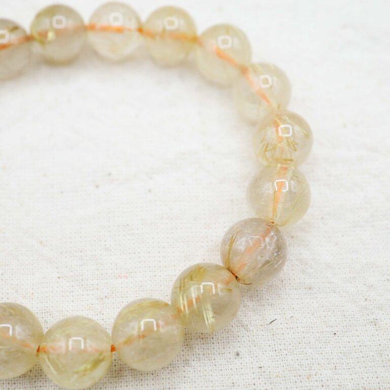 Rutilated Quartz Bracelet - Beads