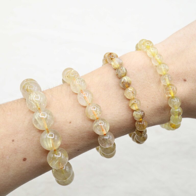 Rutilated Quartz Bracelet - Beads