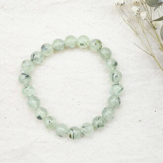 Prehnite Bracelet - Beads 8-8.5mm Prehnite Bracelet - Beads 8-8.5mm